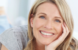 Older woman after anti-wrinkle injections